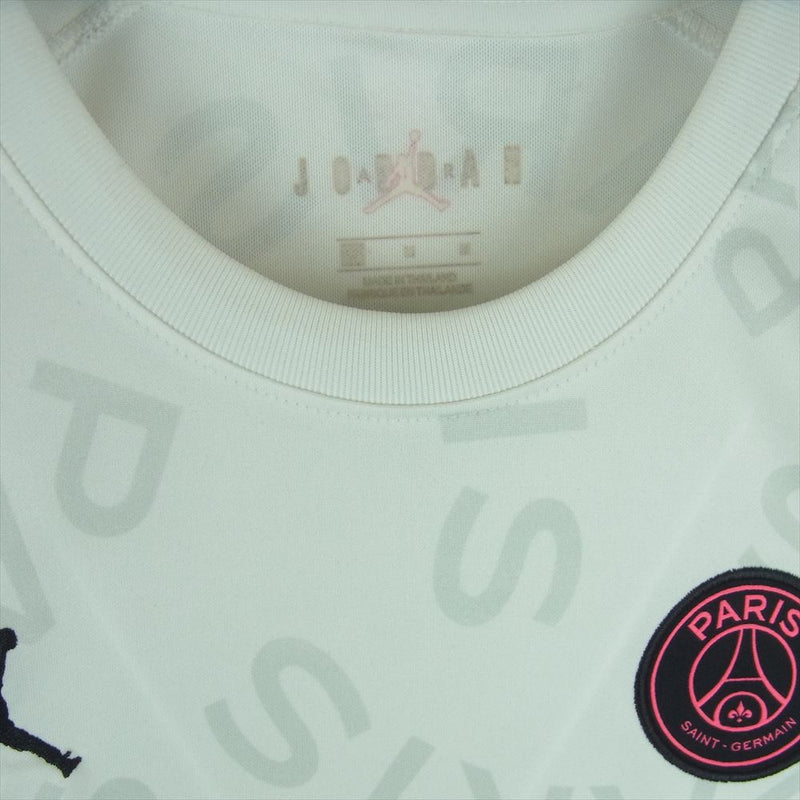 NIKE ナイキ PSG パリサンジェルマン JORDAN ジョーダン サッカー Tシャツ 半袖 タイ製 ホワイト系 M【中古】