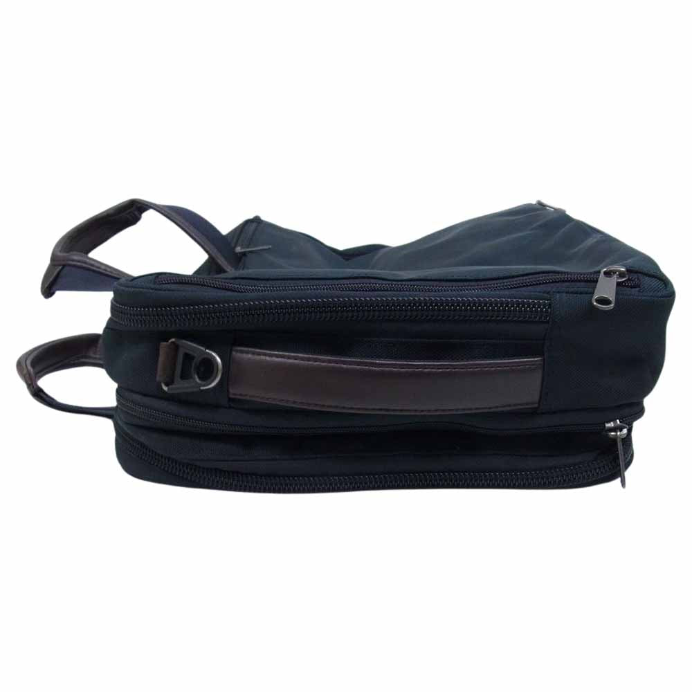 エースジーン 3way ブリーフケース ハンドバッグ ショルダーバッグ グリーン系【中古】