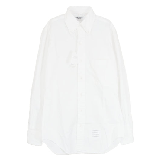 THOM BROWNE トムブラウン OXFORD BD SHIRT オックスフォード ボタンダウン 長袖 シャツ ホワイト系 0 【中古】