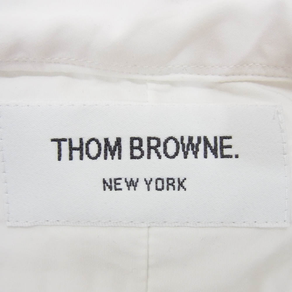 THOM BROWNE トムブラウン OXFORD BD SHIRT オックスフォード ボタンダウン 長袖 シャツ ホワイト系 0 【中古】