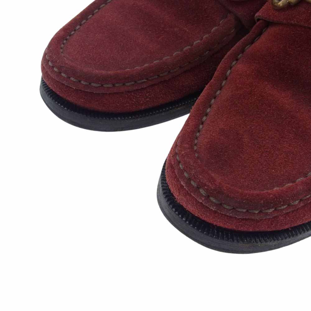 GUCCI グッチ 1040154 ホースビット スエード ローファー シューズ エンジ系【中古】