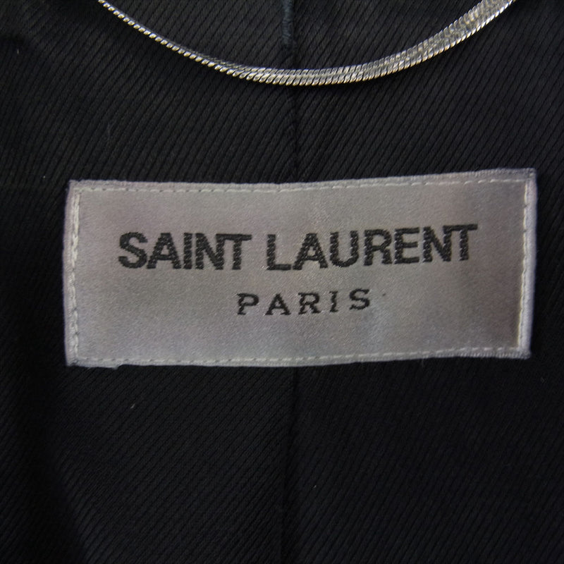 SAINT LAURENT サンローラン 13AW 344646 Y5EJ1 エディ期 L01 ラムレザー クラシックモーターサイクル ダブルライダース ジャケット ブラック系 42【中古】