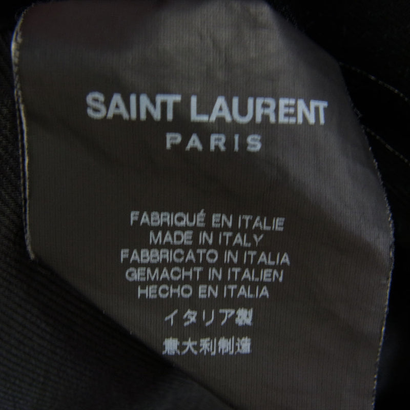 SAINT LAURENT サンローラン 13AW 344646 Y5EJ1 エディ期 L01 ラムレザー クラシックモーターサイクル ダブルライダース ジャケット ブラック系 42【中古】