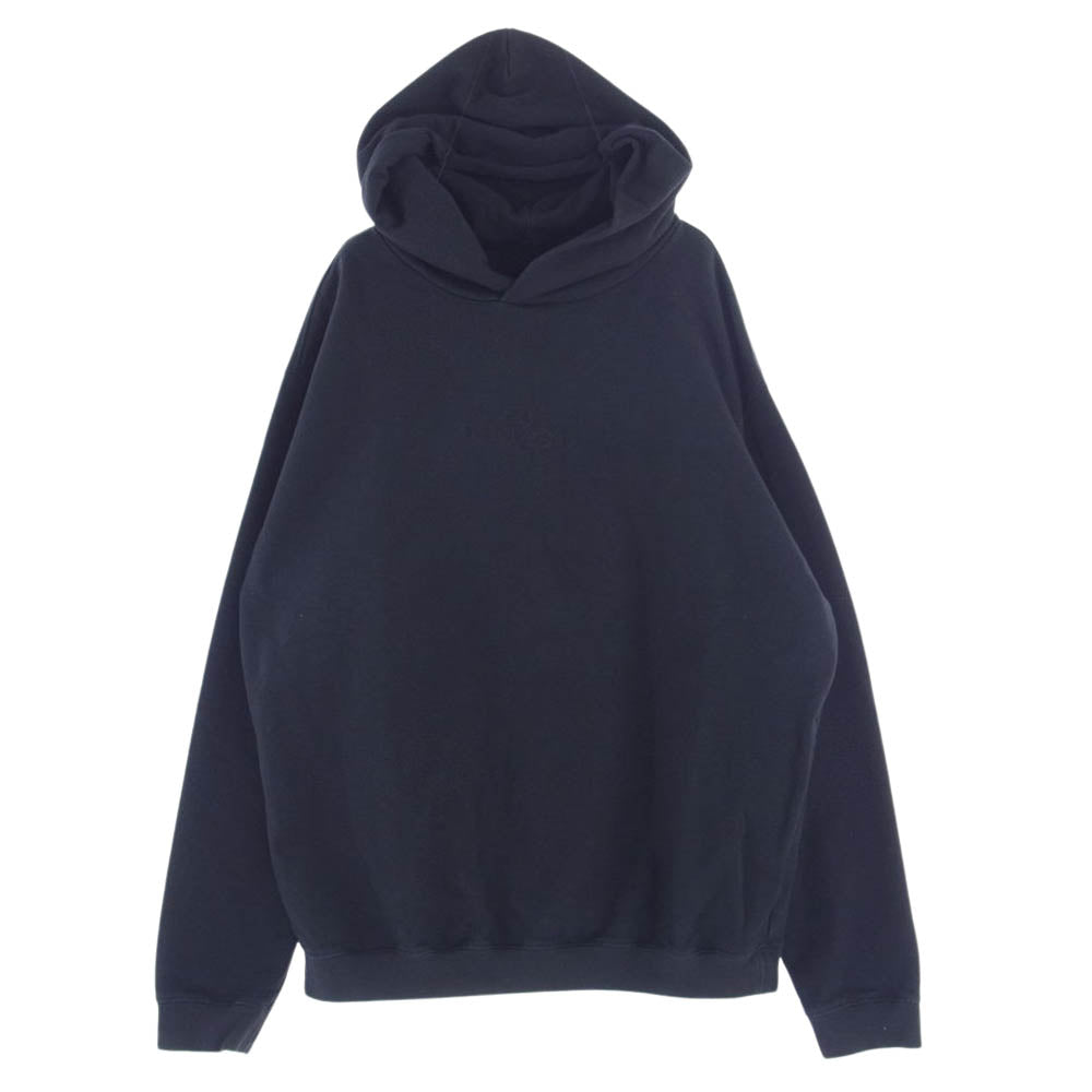 MAISON MARGIELA メゾンマルジェラ 22SS S50GU0191 S25550 10ライン 逆さロゴ刺繍 オーバーサイズ プルオーバー スウェット パーカー ブラック系 L【中古】