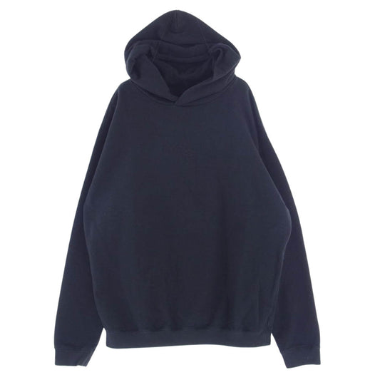 MAISON MARGIELA メゾンマルジェラ 22SS S50GU0191 S25550 10ライン 逆さロゴ刺繍 オーバーサイズ プルオーバー スウェット パーカー ブラック系 L【中古】