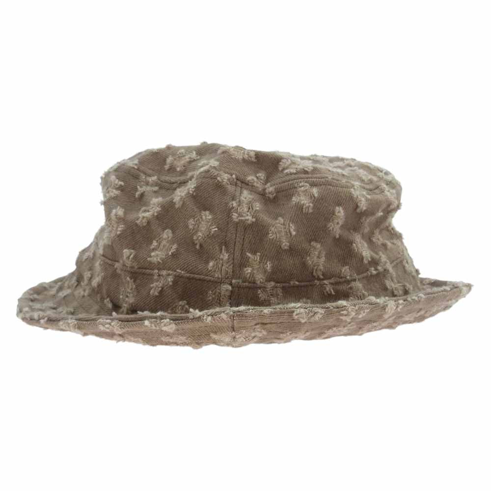 Supreme シュプリーム 20SS Hole Punch Denim Crusher パンチホール クラッシャー デニム バケットハット ライトブラウン系【中古】