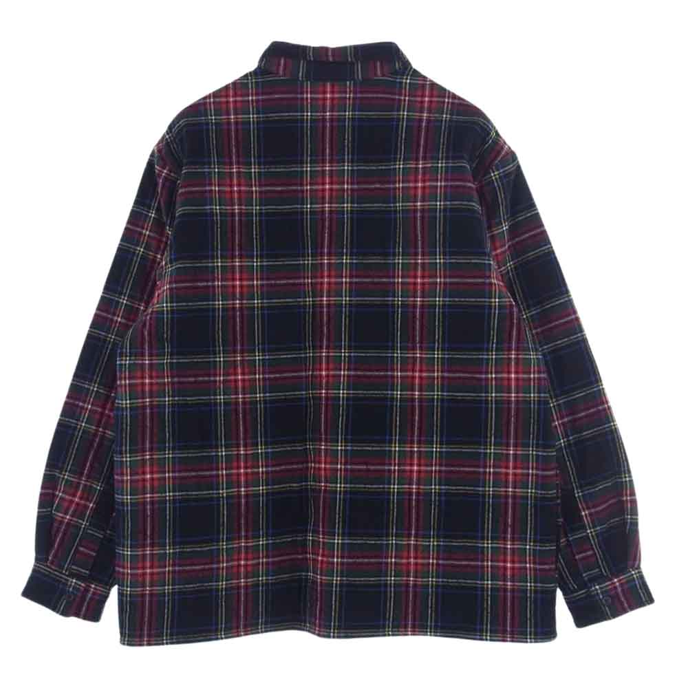 Supreme シュプリーム 21AW Quited Plaid Flannel Shirt フランネル シャツ キルティング スター 中綿 ジャケット マルチカラー系 L【中古】