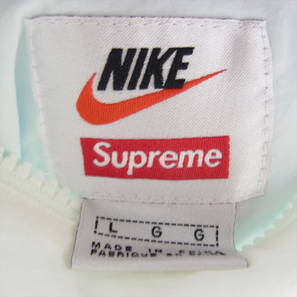 Supreme シュプリーム 20AW NIKE ナイキ CW9695-487 Jewel Reversible Ripstop Anorak ジュエルスウッシュ リバーシブル リップストップ アノラック プルオーバー ジャケット ライトブルー系 ホワイト系 L【中古】