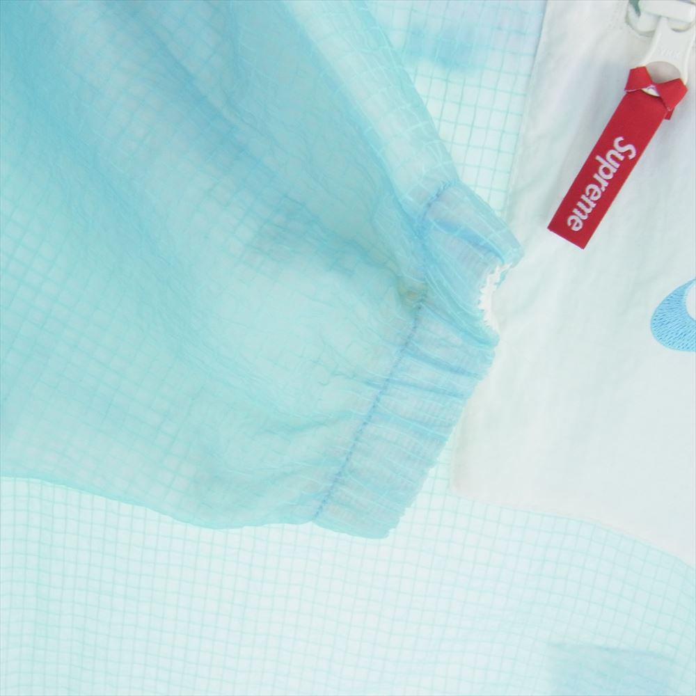 Supreme シュプリーム 20AW NIKE ナイキ CW9695-487 Jewel Reversible Ripstop Anorak ジュエルスウッシュ リバーシブル リップストップ アノラック プルオーバー ジャケット ライトブルー系 ホワイト系 L【中古】