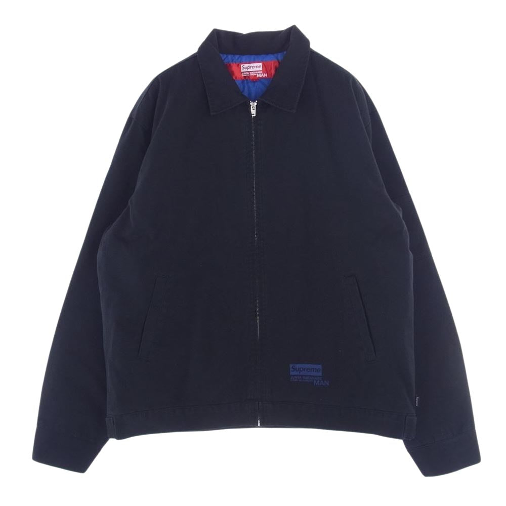 Supreme シュプリーム 21AW JUNYA WATANABE COMME des Garcons MAN Printed Work Jacket ジュンヤワタナベ コムデギャルソン プリント ワークジャケット ブラック系 L【中古】