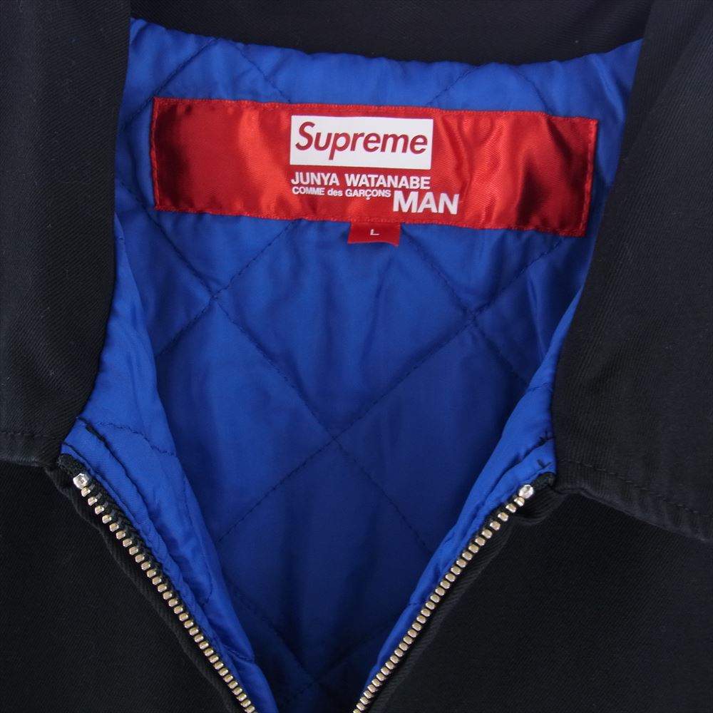 Supreme シュプリーム 21AW JUNYA WATANABE COMME des Garcons MAN Printed Work Jacket ジュンヤワタナベ コムデギャルソン プリント ワークジャケット ブラック系 L【中古】