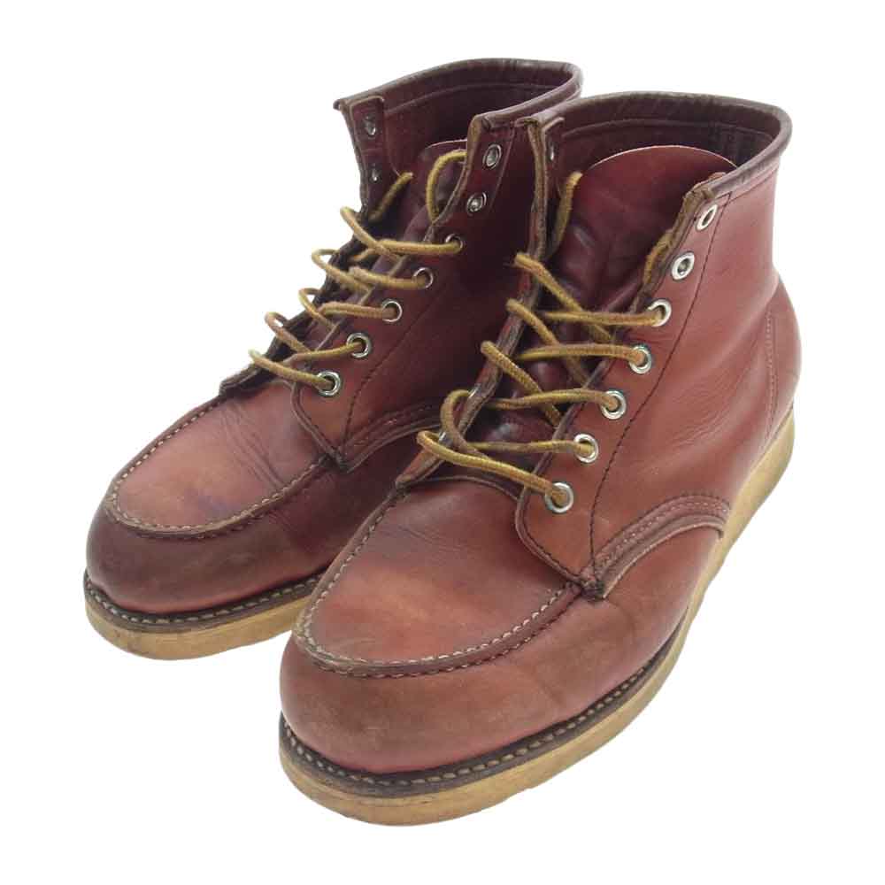 RED WING レッドウィング 8875 90s 四角犬タグ MOC TOE 6インチ モックトゥ ブーツ ブラウン系 US9E【中古】