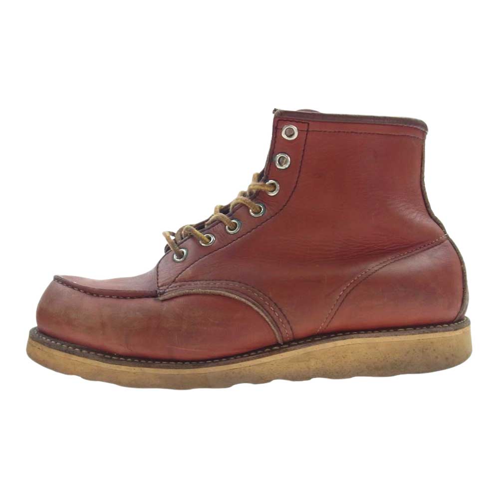 RED WING レッドウィング 8875 90s 四角犬タグ MOC TOE 6インチ モックトゥ ブーツ ブラウン系 US9E【中古】