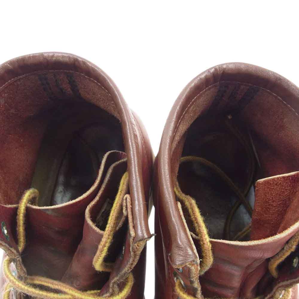 RED WING レッドウィング 8875 90s 四角犬タグ MOC TOE 6インチ モックトゥ ブーツ ブラウン系 US9E【中古】