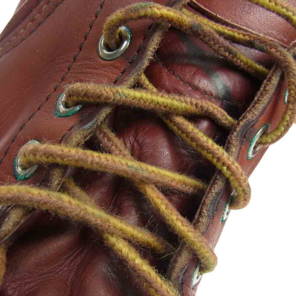 RED WING レッドウィング 8875 90s 四角犬タグ MOC TOE 6インチ モックトゥ ブーツ ブラウン系 US9E【中古】