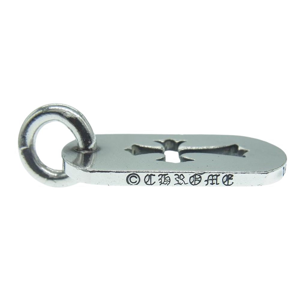 CHROME HEARTS クロムハーツ（原本有） D/TAG SML CO CRS カットアウト クロス ドッグタグ スモール ペンダントトップ シルバー系【中古】