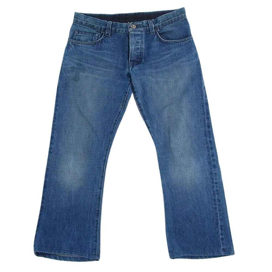CHROME HEARTS クロムハーツ（原本無） クロスボールボタン  ブーツカット デニムパンツ ジーンズ インディゴブルー系 31【中古】