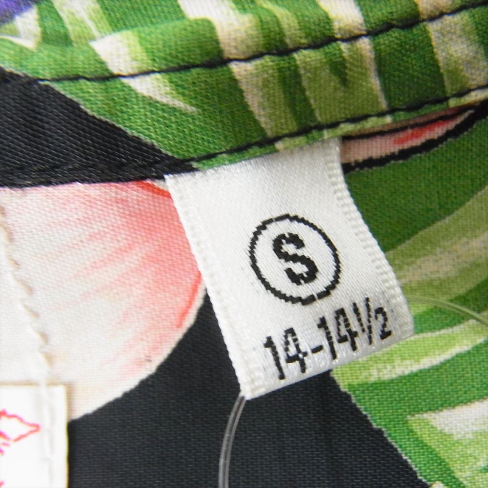 SUN SURF サンサーフ SS30973 総柄 アロハ シャツ ジンジャー 半袖 ブラック系 S【中古】