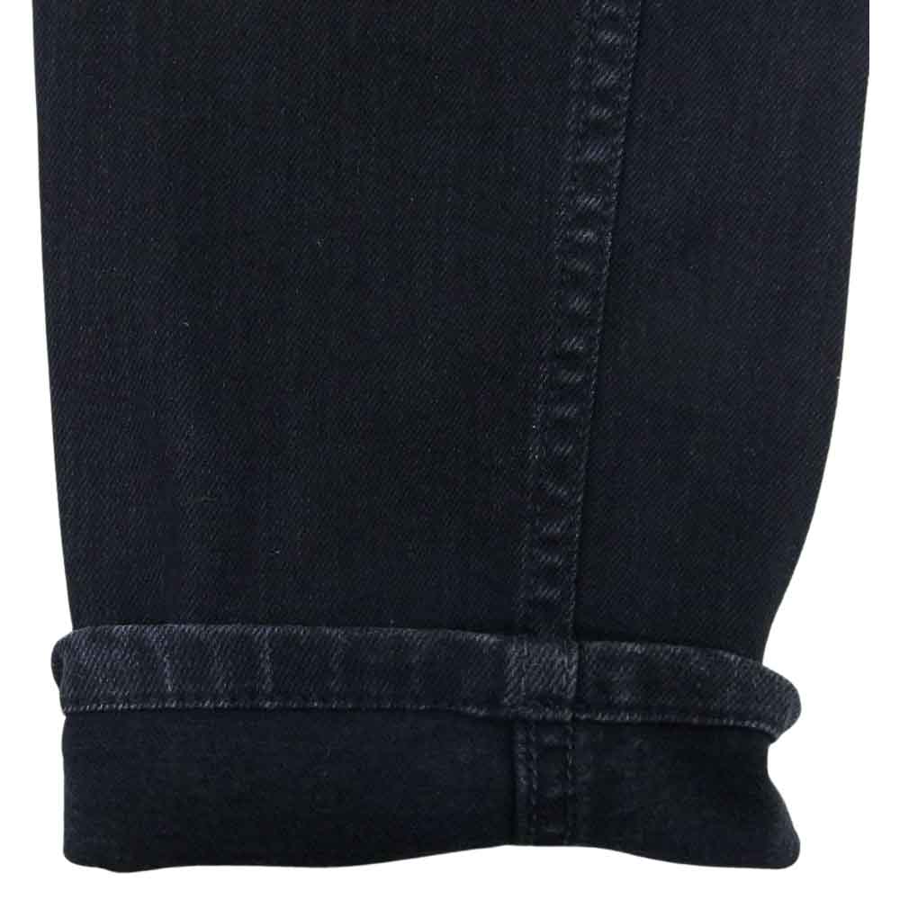 MINEDENIM マインデニム FPK107-91-302-6 ボタンフライ スキニー ブラック ストレート デニム パンツ ブラック系 7【中古】