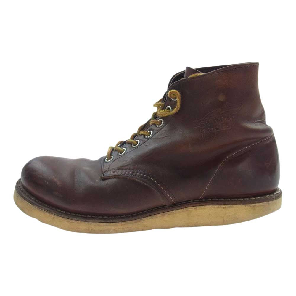 RED WING レッドウィング 9111 CLASSIC ROUND クラシック ラウンド ワーク ブーツ ダークブラウン系 26cm【中古】