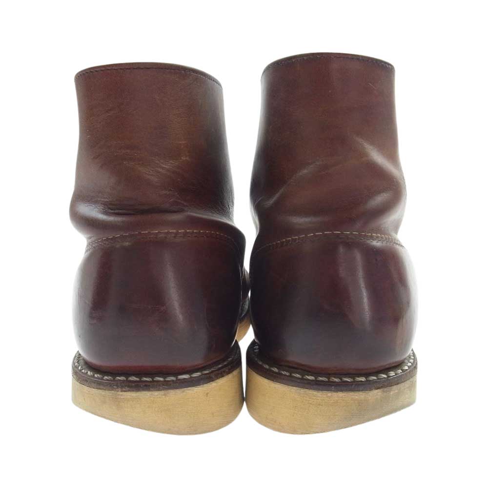 RED WING レッドウィング 9111 CLASSIC ROUND クラシック ラウンド ワーク ブーツ ダークブラウン系 26cm【中古】