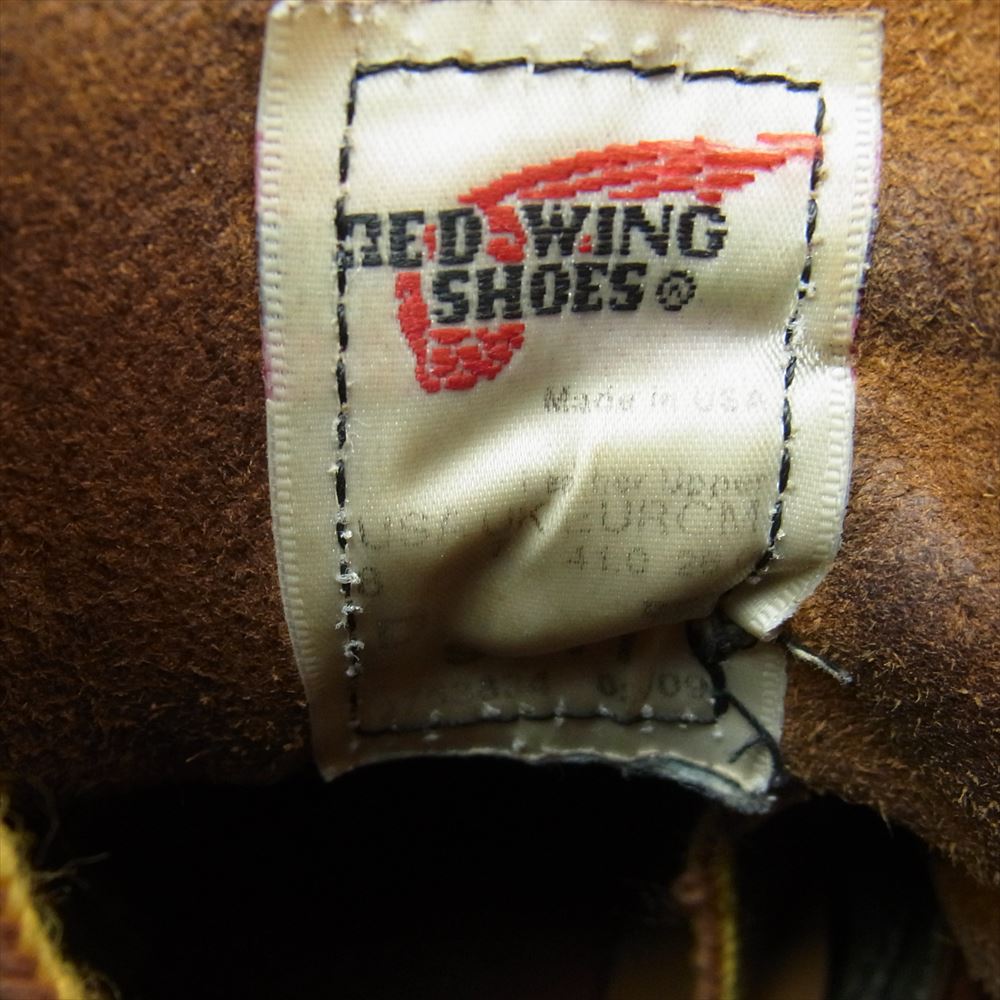 RED WING レッドウィング 9111 CLASSIC ROUND クラシック ラウンド ワーク ブーツ ダークブラウン系 26cm【中古】