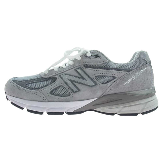 NEW BALANCE ニューバランス U990GR4 USA製 990V4 スエード メッシュ ローカット スニーカー グレー系 26.5cm【極上美品】【中古】
