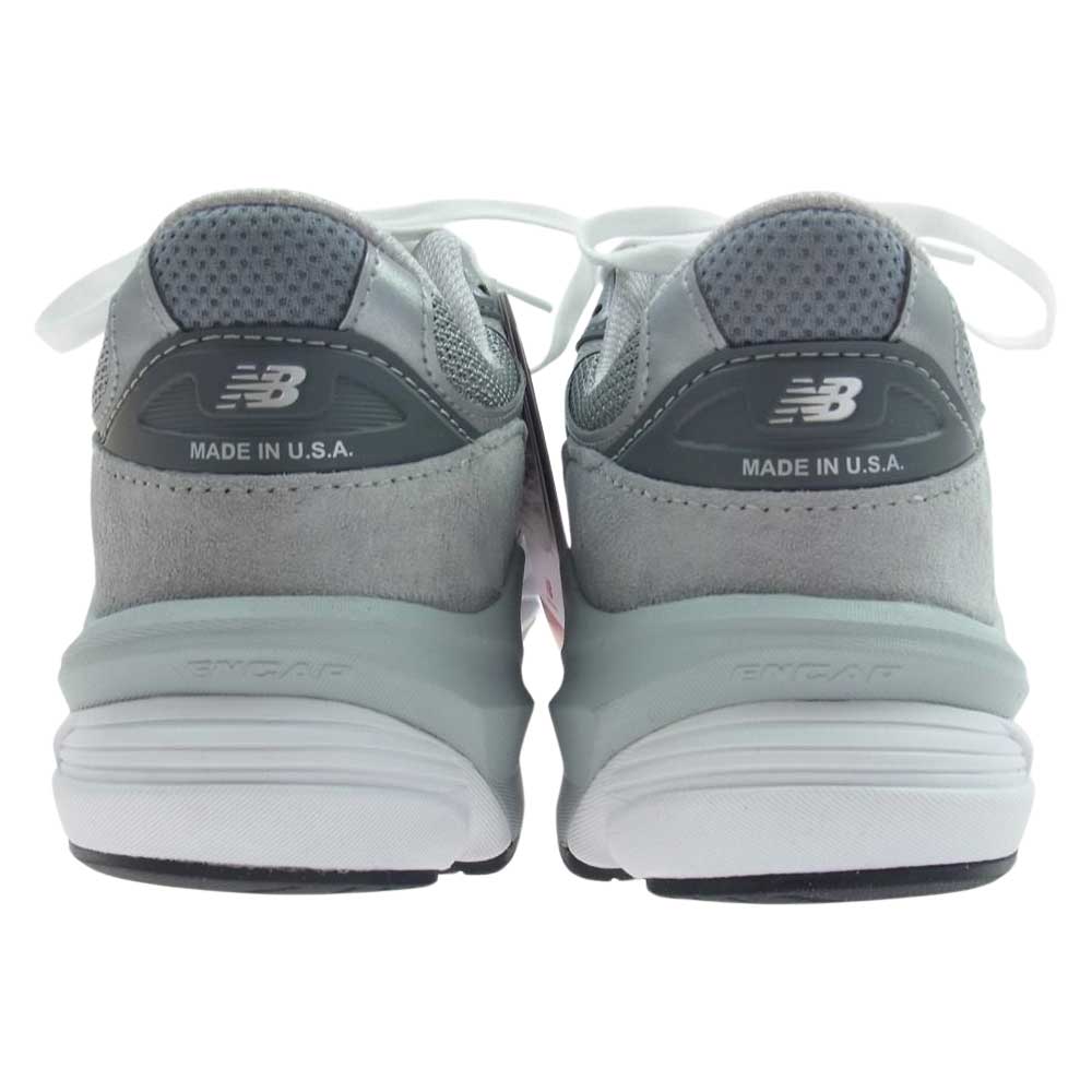NEW BALANCE ニューバランス M990GL6 USA製 996V6 ピッグスキンスエード シンセティックレザー メッシュ ローカット スニーカー グレー系 ホワイト系 26.5ｃｍ【新古品】【未使用】【中古】
