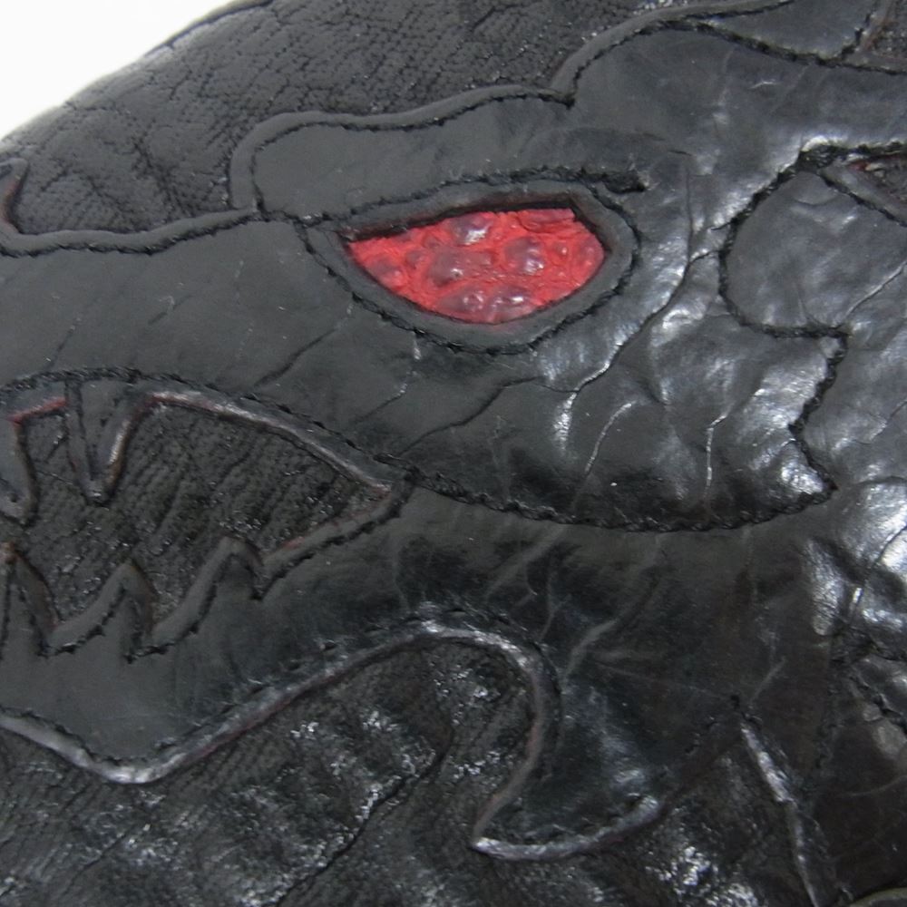 TRAVIS WALKER トラヴィスワーカー ギャランティカード付属 ドラゴン レッドアイ カスタム ウォレット  ブラック系【中古】