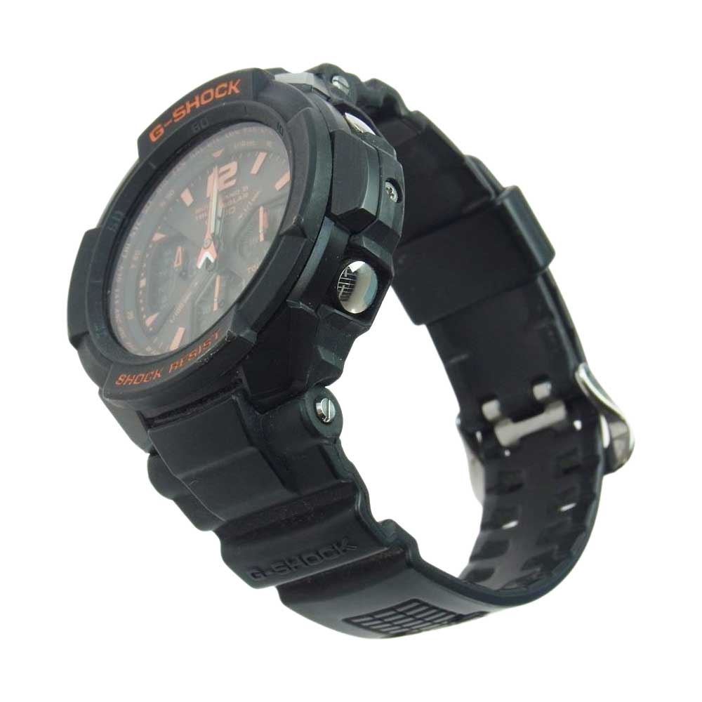 CASIO G-SHOCK カシオ ジーショック GW-3000B MASTER OF G-AIR GRAVITYMASTER  グラビティマスター スカイコックピット 電波ソーラー クロノグラフ 時計 腕時計 ブラック系【中古】