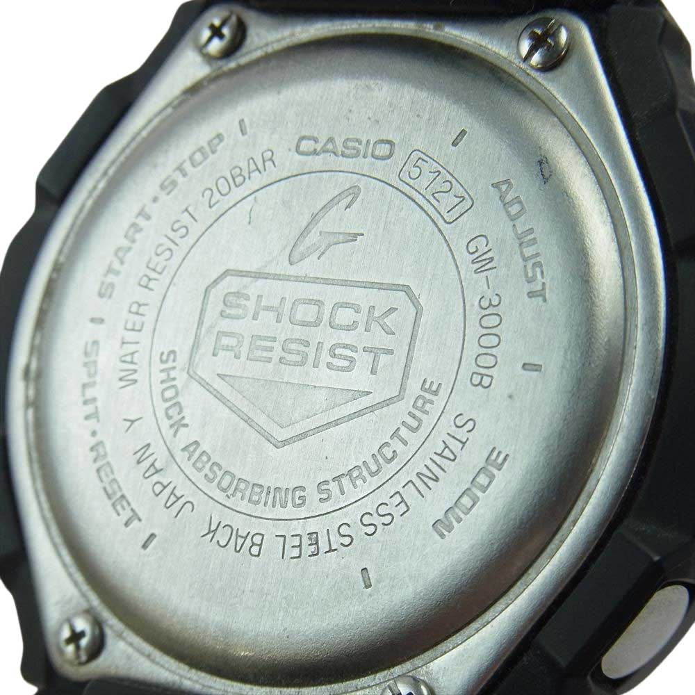 CASIO G-SHOCK カシオ ジーショック GW-3000B MASTER OF G-AIR GRAVITYMASTER  グラビティマスター スカイコックピット 電波ソーラー クロノグラフ 時計 腕時計 ブラック系【中古】