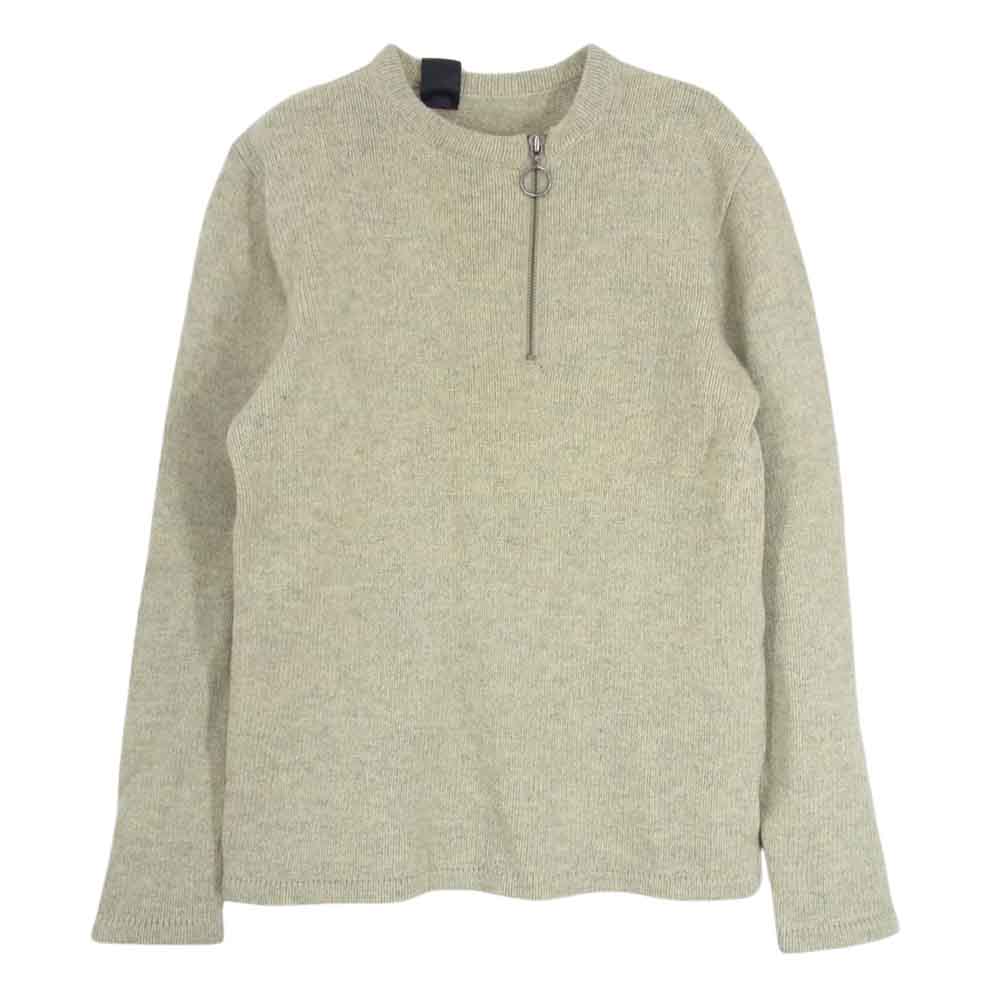 N.HOOLYWOOD エヌハリウッド ハーフ ジップアップ ニット カーキ系 36【中古】
