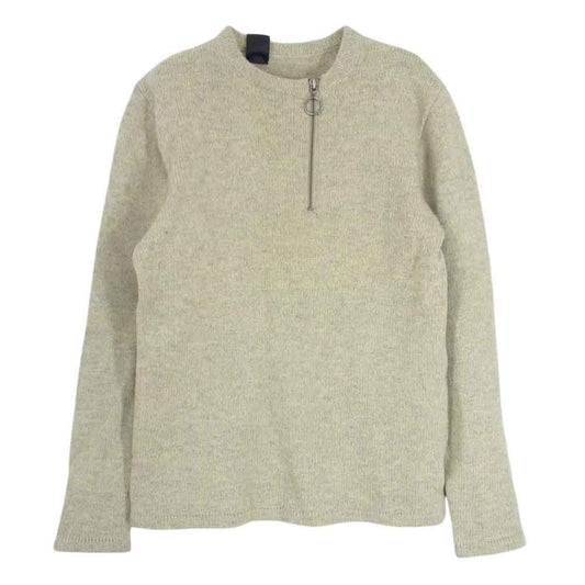 N.HOOLYWOOD エヌハリウッド ハーフ ジップアップ ニット カーキ系 36【中古】