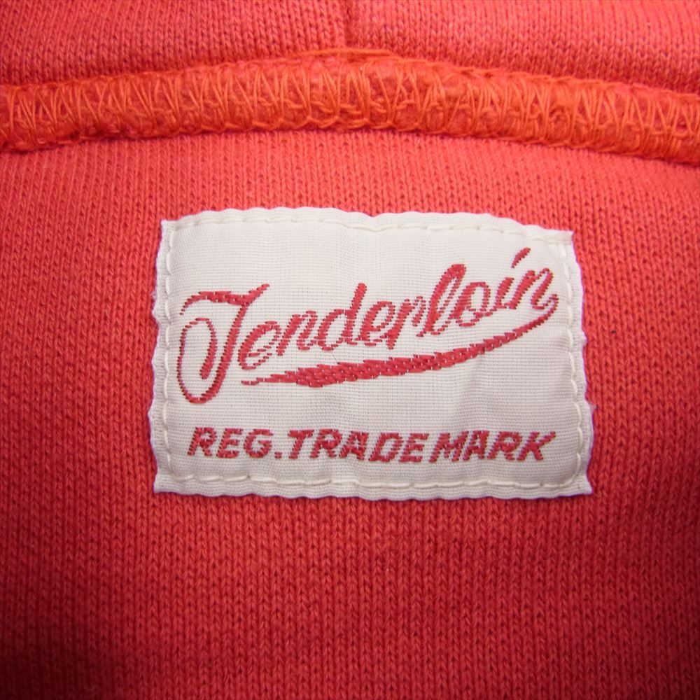TENDERLOIN テンダーロイン 16AW T-PARKA UNEMPLOYED プリント プルオーバー スウェット パーカー レッド系 S【中古】