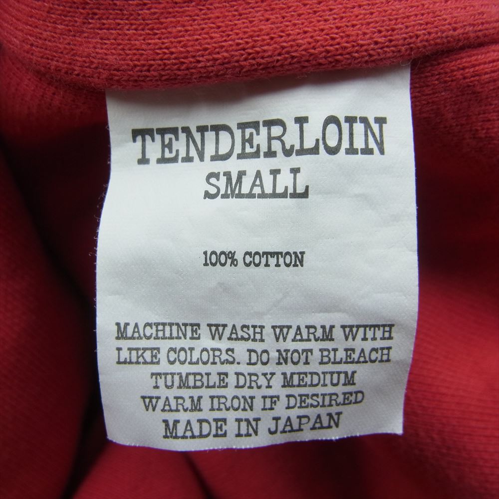 TENDERLOIN テンダーロイン 16AW T-PARKA UNEMPLOYED プリント プルオーバー スウェット パーカー レッド系 S【中古】