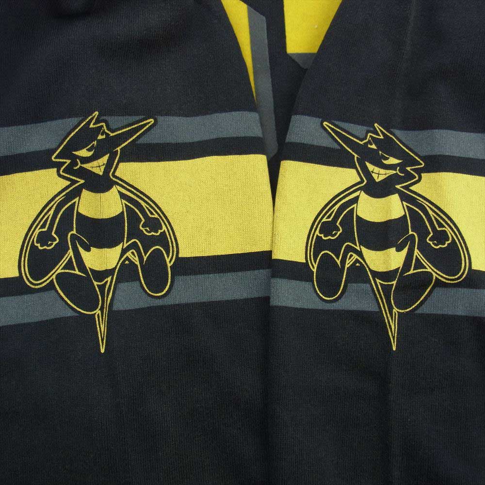Supreme シュプリーム 23AW Bumblebee L/S Football Top バンブルビー フットボール トップ 長袖 Tシャツ ブラック系 イエロー系 XL【極上美品】【中古】