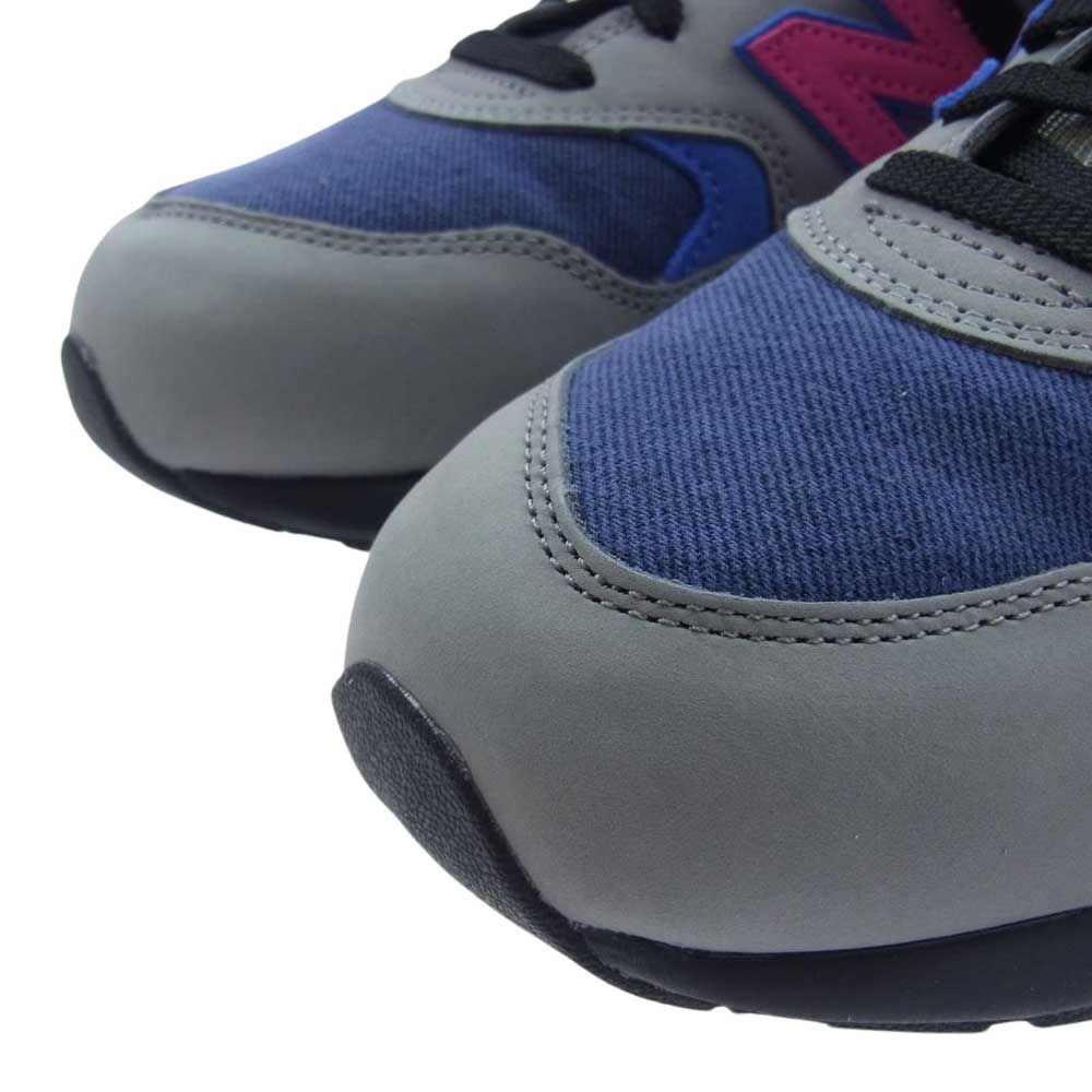 NEW BALANCE ニューバランス MT580LV2 × Levi's リーバイス 580 Grey Navy Magenta スエード ローカット スニーカー マルチカラー系 28cm【新古品】【未使用】【中古】