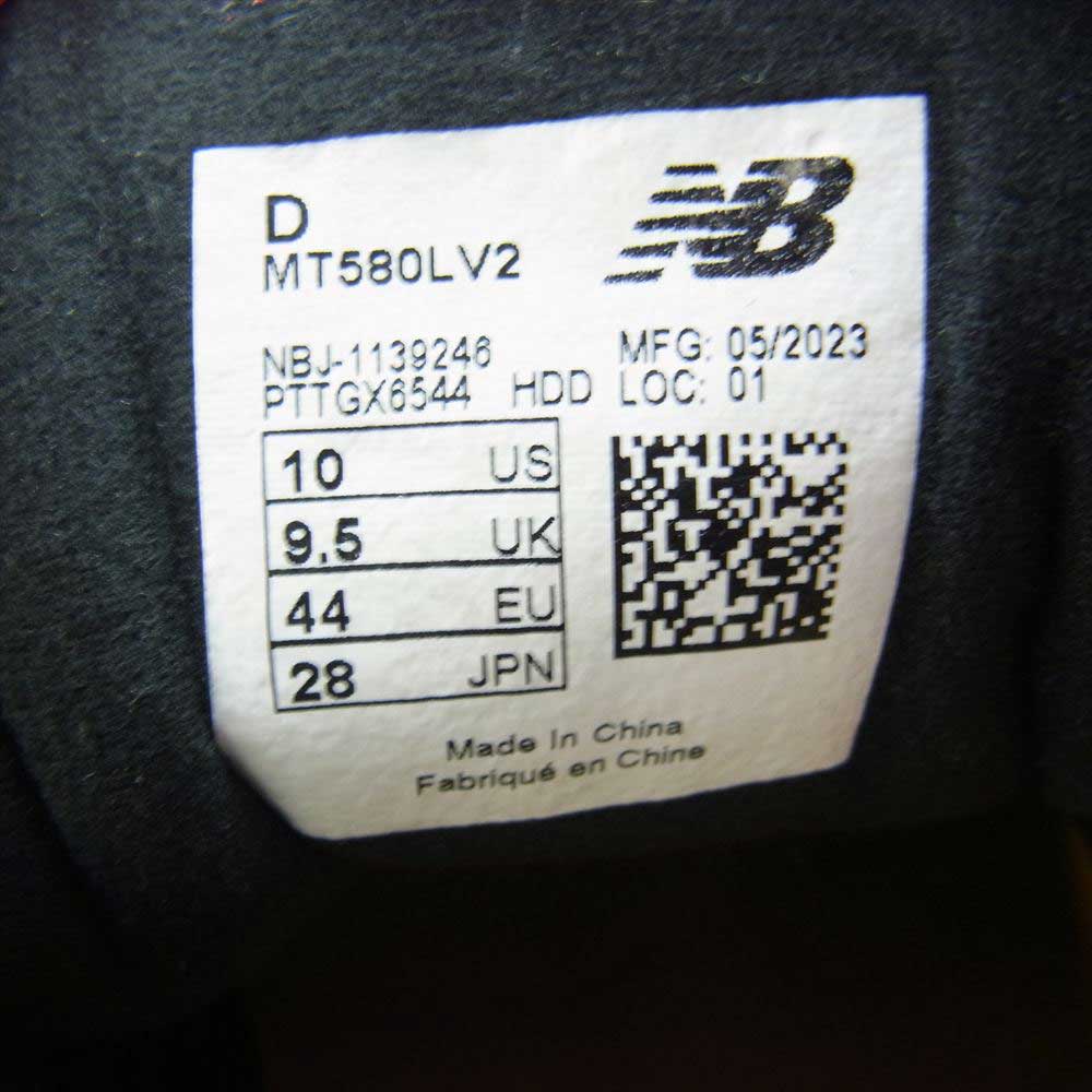 NEW BALANCE ニューバランス MT580LV2 × Levi's リーバイス 580 Grey Navy Magenta スエード ローカット スニーカー マルチカラー系 28cm【新古品】【未使用】【中古】