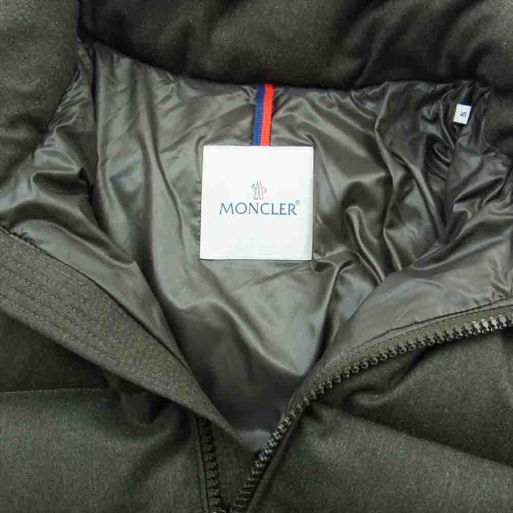 MONCLER モンクレール Montgenevre モンジュネーブル ウール ダウンジャケット  カーキ系 5【中古】