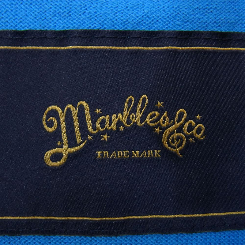 MARBLES マーブルズ MKN-S15TY01 ロゴ ニット スター 星 Tシャツ ブルー系 S【中古】
