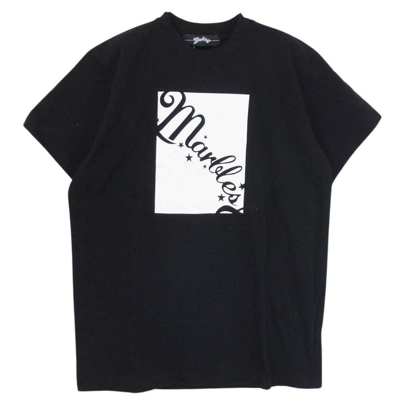 MARBLES マーブルズ MST-S18B201 ロゴ プリント Tシャツ ブラック系 L【中古】