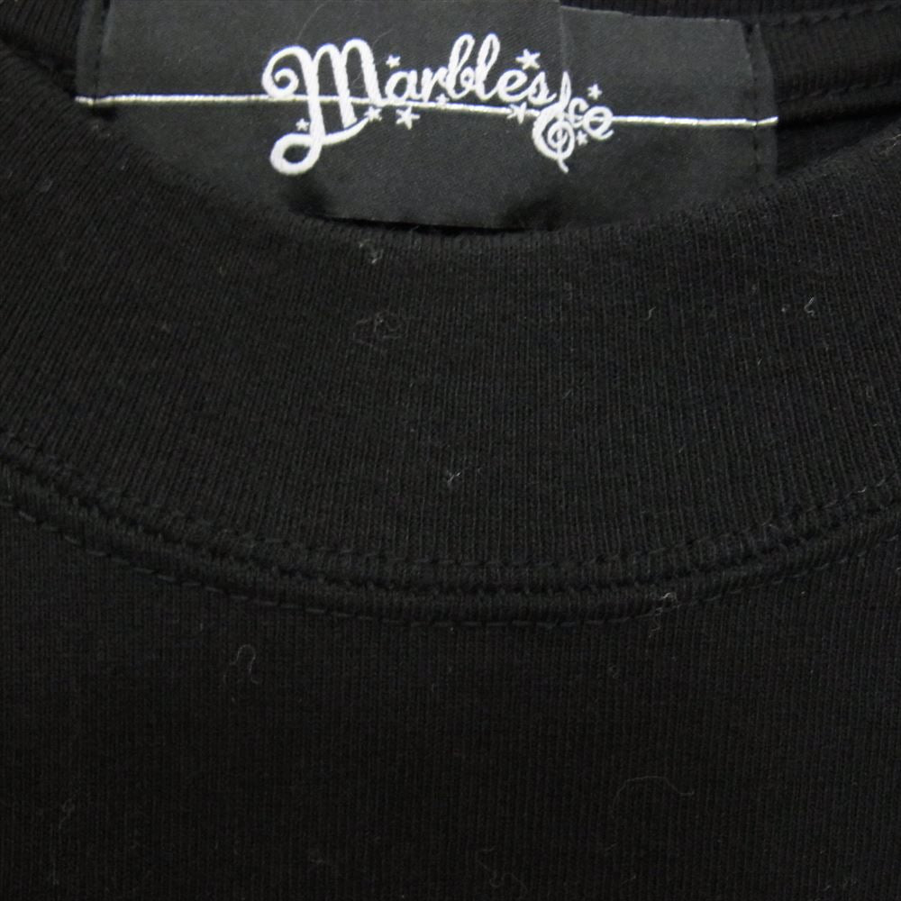 MARBLES マーブルズ MST-S18B201 ロゴ プリント Tシャツ ブラック系 L【中古】