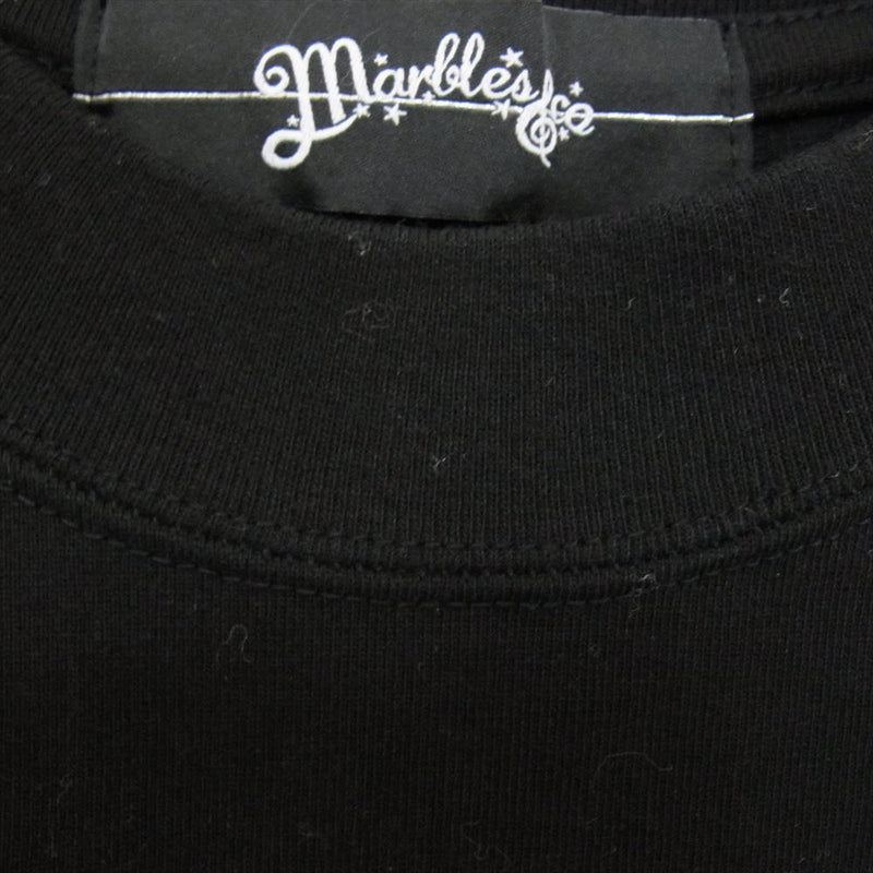 MARBLES マーブルズ MST-S18B201 ロゴ プリント Tシャツ ブラック系 L【中古】
