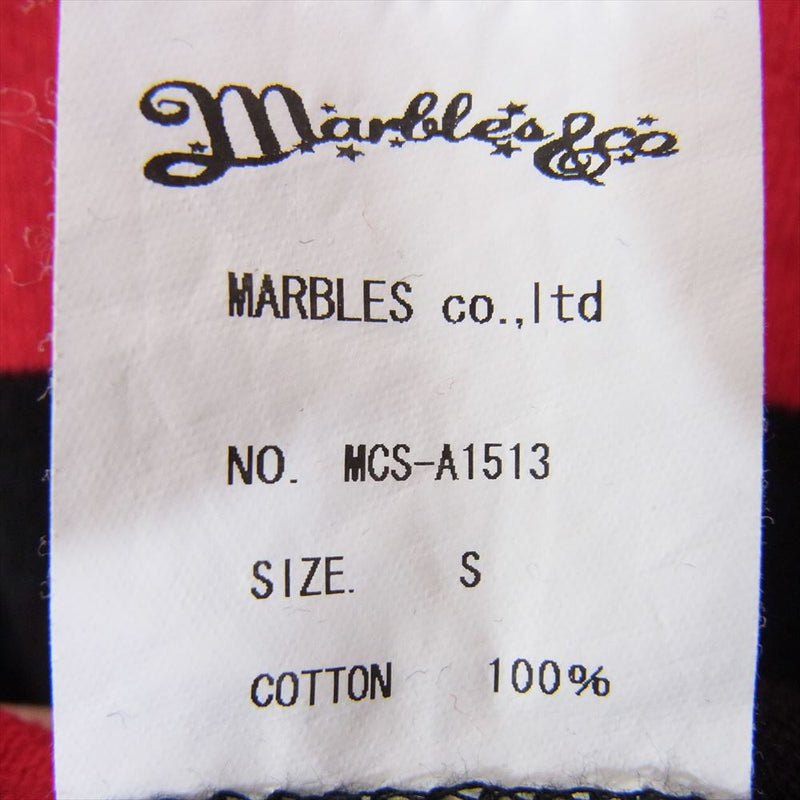 MARBLES マーブルズ MCS-A1513 BORDER T-SHIRT ボーダー Tシャツ カットソー レッド系 S【中古】