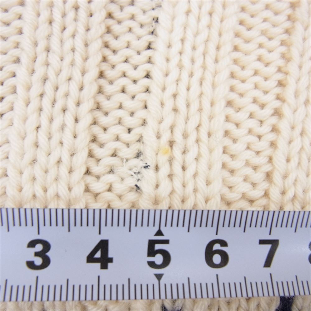 MARBLES マーブルズ MKN-A1501 SNOW PATTERN HEAVY KNIT スノー パターン ヘビー ニット オフホワイト系 M【中古】