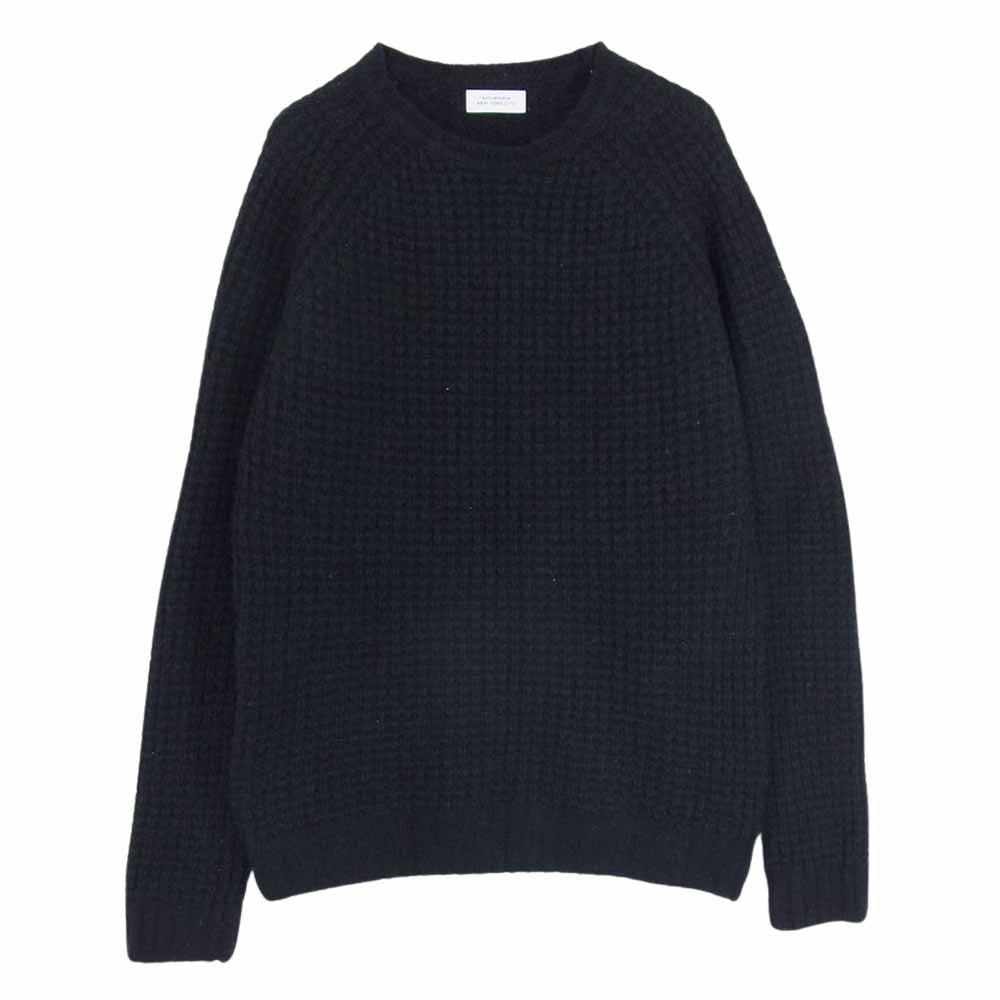 サタデーズ ニューヨークシティ ワッフル ニット セーター ブラック系 M【中古】