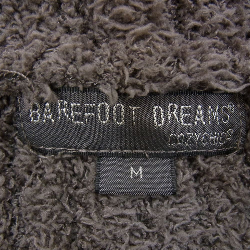 ベアフットドリームス  ジップアップ パイル パーカー ボア フリース グレー系 M【中古】