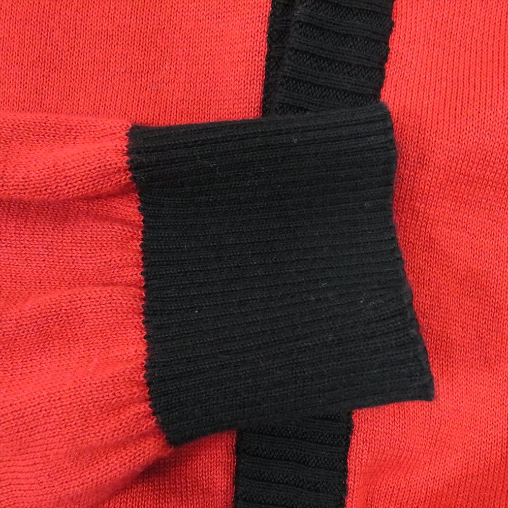 WACKO MARIA ワコマリア 12SS 12SS-KNT-01 GUILTY PARTIES ロゴ刺繍 Vネック ニット カーディガン レッド系 S【中古】