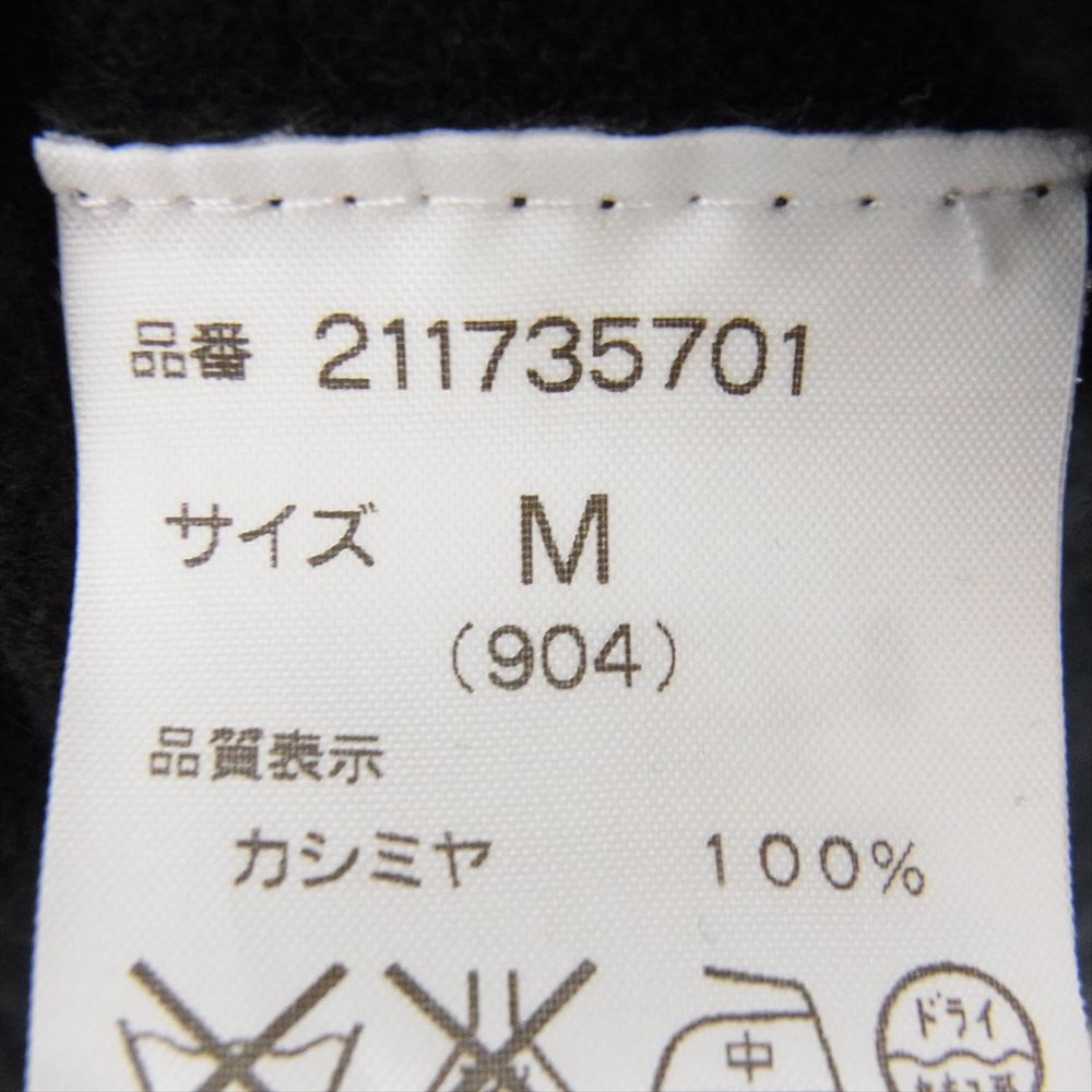 Rags McGREGOR ラグスマックレガー カシミヤ カシミア クルーネック ニット セーター ブラック系 M【中古】