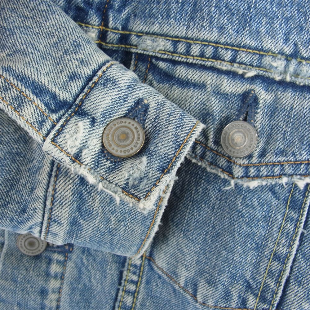 MARBLES マーブルズ MJK-A1603 裏ボア デニム ジャケット インディゴブルー系 S【中古】